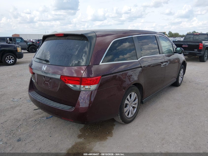 Vin: 5fnrl5h43fb052705, lot: 46535876, honda odyssey ex 20154