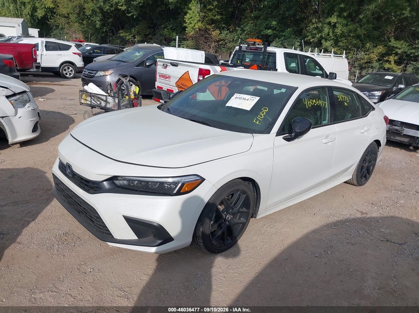 Vin: 2hgfe2f50ph563938, lot: 46535896, honda civic sport 20232
