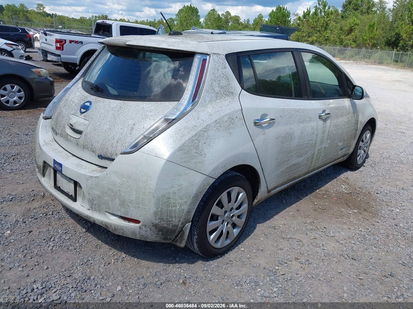 2015 NISSAN LEAF S auction photo 4