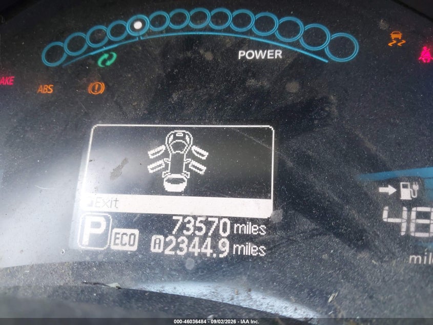 2015 NISSAN LEAF S auction photo 7
