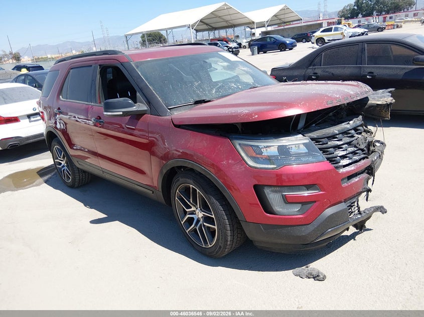 Vin: 1fm5k8gt0hgd03910, lot: 46535965, ford explorer sport 20171