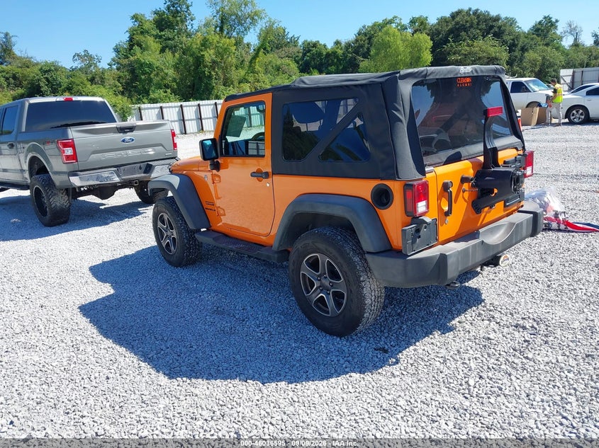 Vin: 1c4ajwagxcl285132, lot: 46536014, jeep wrangler sport 20123