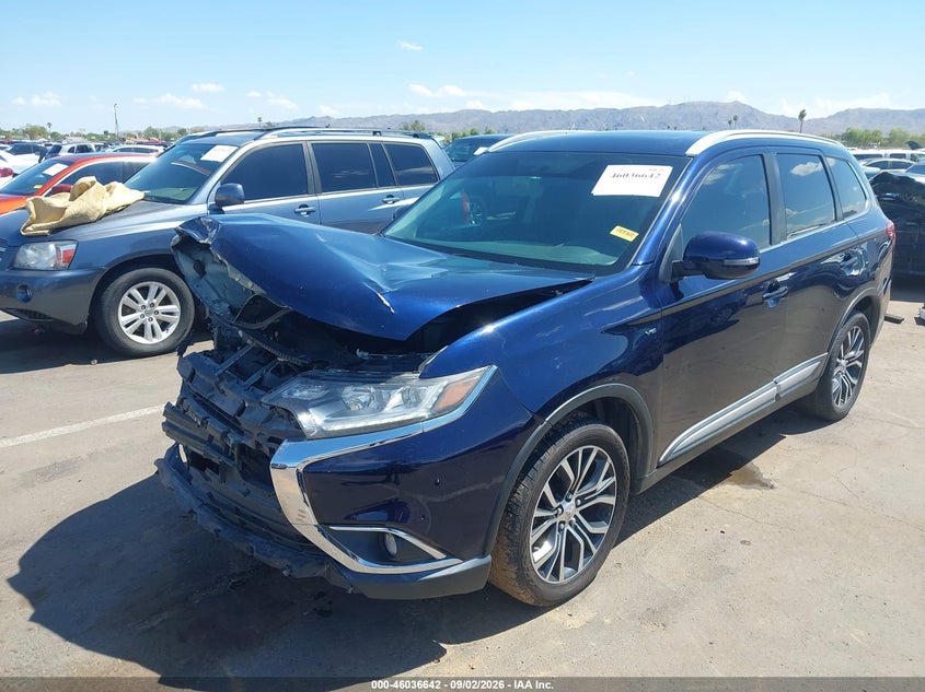 2017 Mitsubishi Outlander, Лівий перед, IAAI, VIN JA4JZ4AX5HZ018640 — фото 2