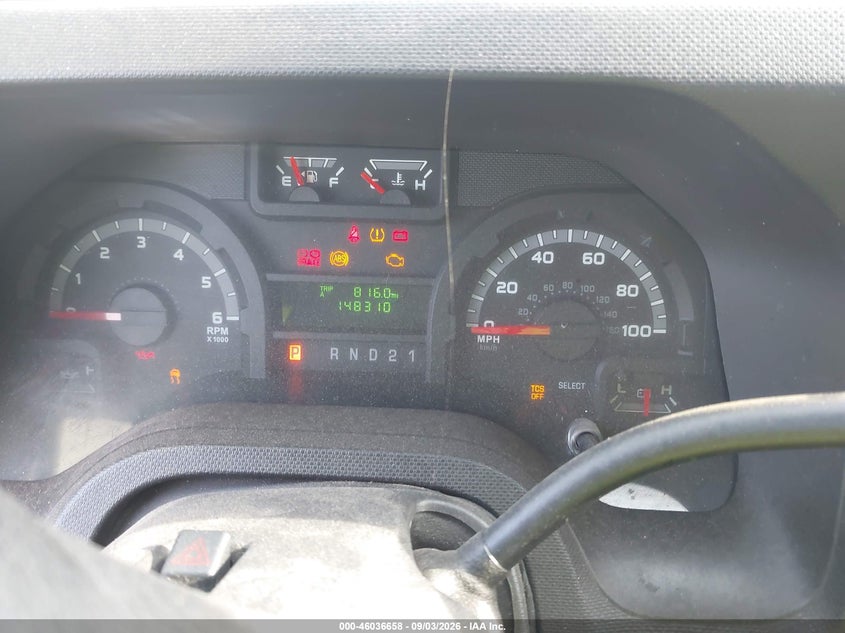 2013 FORD ECONOLINE VAN 4.6L V-8 REGULAR , 225HP