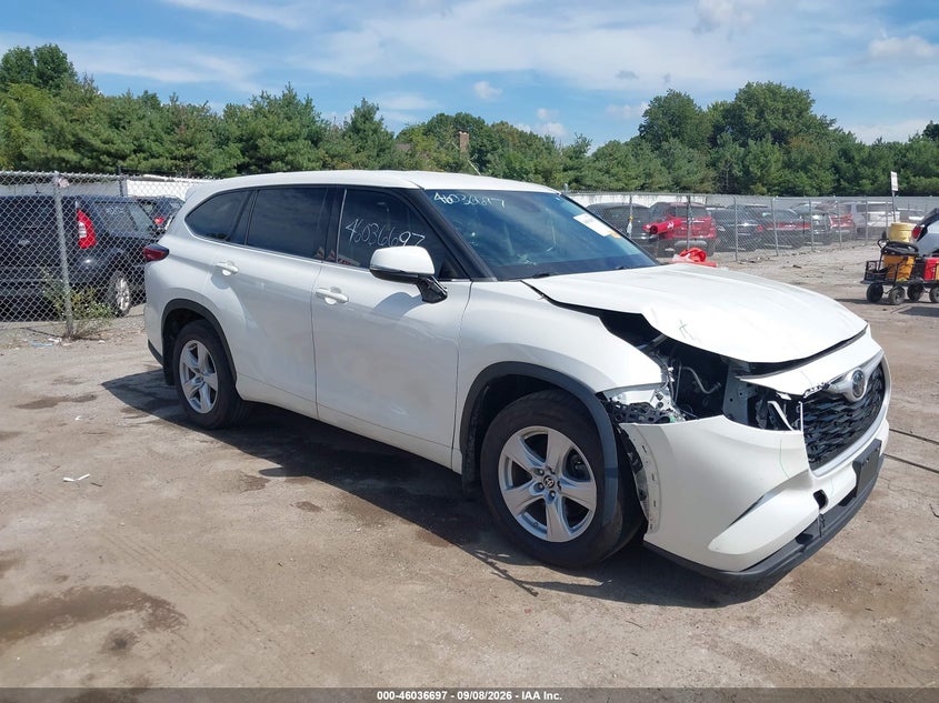 Vin: 5tdbzrbh5ms536337, lot: 46536116, toyota highlander le 2021 img_1