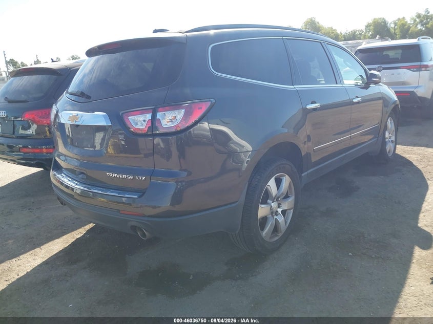Vin: 1gnkrjkd7gj231493, lot: 46536169, chevrolet traverse ltz 20164