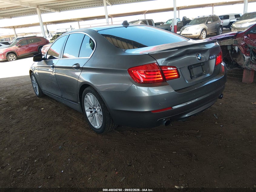 Vin: wbafr7c59bc608033, lot: 46536179, bmw 535i 20113