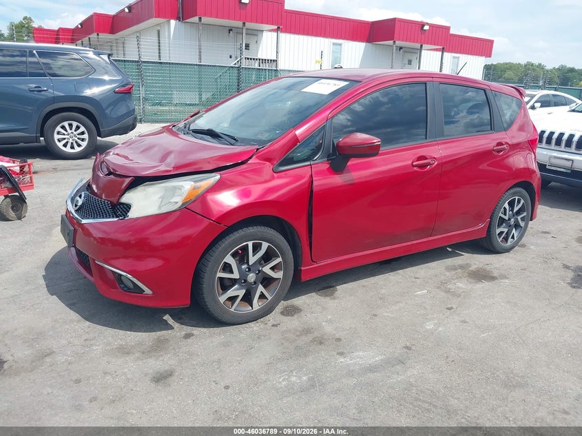 2015 Nissan Note, Удар спереди, IAAI, VIN 3N1CE2CP7FL361663 — фото 2