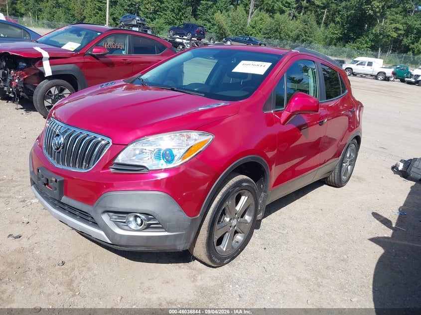 Vin: kl4cjfsb7db106218, lot: 46536263, buick encore convenience 20132