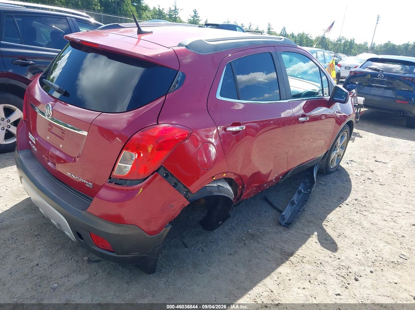 Vin: kl4cjfsb7db106218, lot: 46536263, buick encore convenience 20134