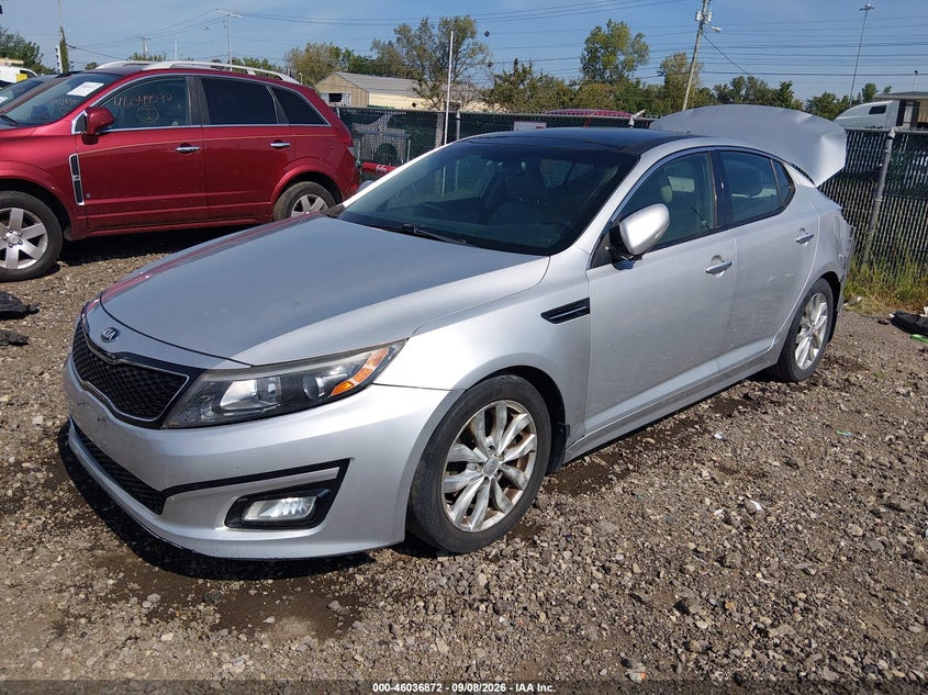 2014 Kia Optima, Удар сзади, IAAI, VIN 5XXGN4A70EG288725 — фото 2