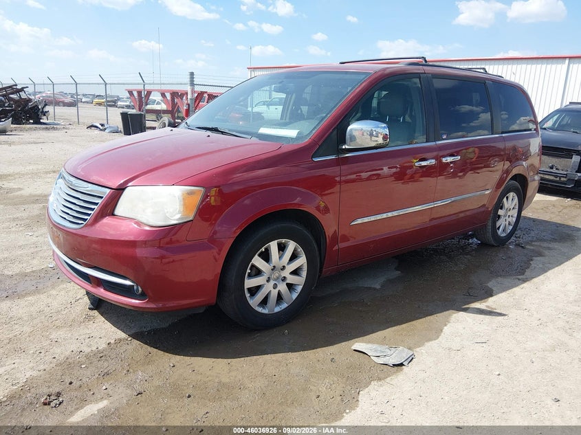 Vin: 2a4rr8dg3br704859, lot: 46536345, chrysler town & country touring-l 20112