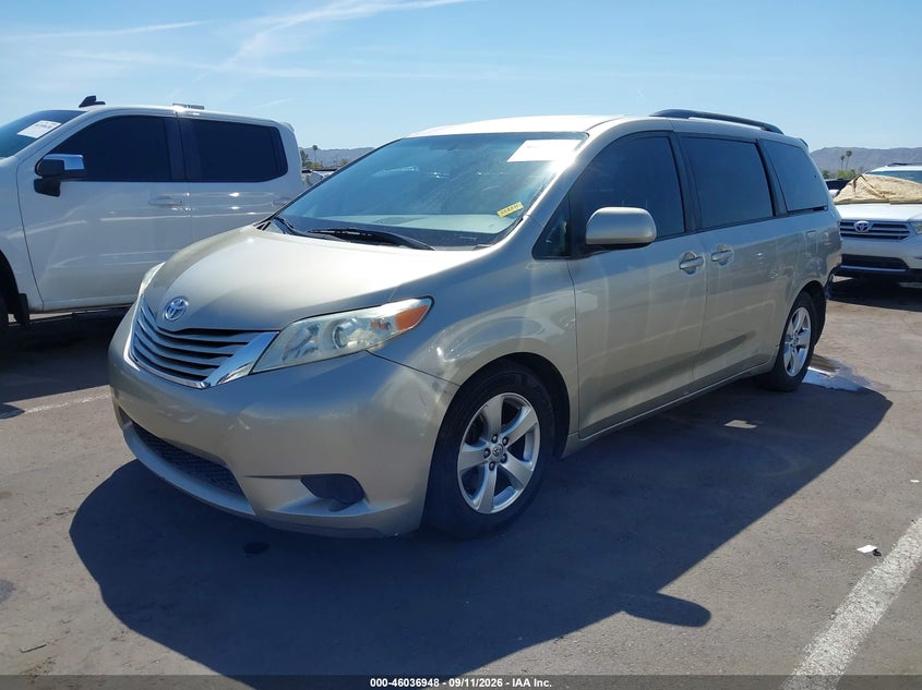 Vin: 5tdkk3dc3fs606486, lot: 46536367, toyota sienna le 8 passenger 20152