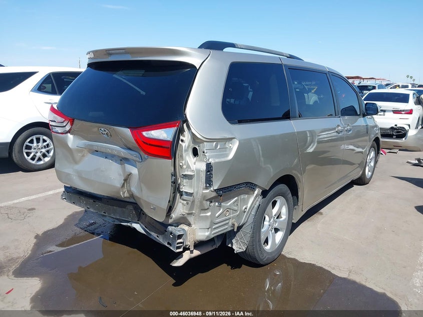 Vin: 5tdkk3dc3fs606486, lot: 46536367, toyota sienna le 8 passenger 20154