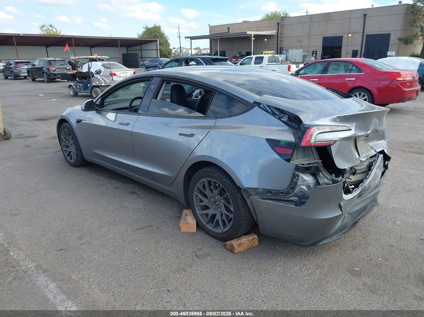 Vin: 5yj3e1ea4sf975515, lot: 46536384, tesla model 3 long range rear-wheel drive/standard rear-wheel drive 20253