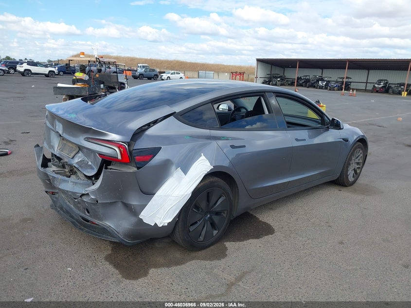 Vin: 5yj3e1ea4sf975515, lot: 46536384, tesla model 3 long range rear-wheel drive/standard rear-wheel drive 20254
