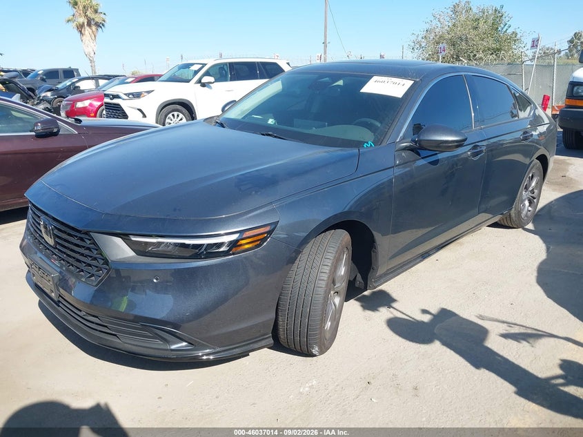2024 Honda Accord Hybrid Ex-L, Right Front, IAAI, VIN 1HGCY2F67RA052585 — photo 2