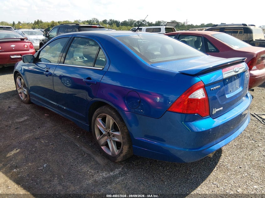 Vin: 3fahp0dc6cr236178, lot: 46536457, ford fusion sport 20123