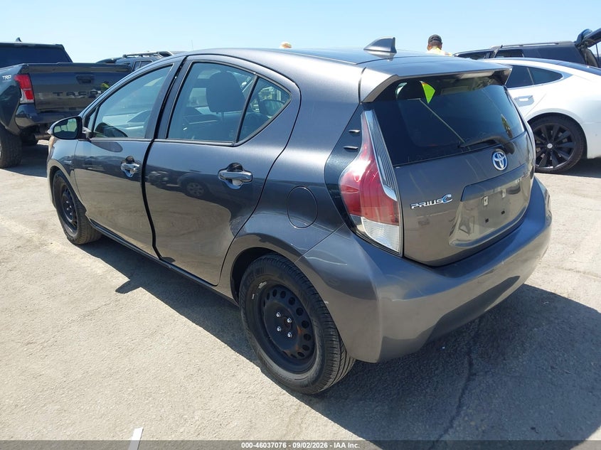 Vin: jtdkdtb38f1584480, lot: 46536495, toyota prius c two 20153