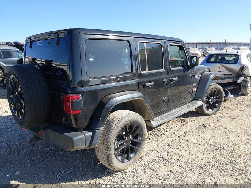 Vin: 1c4jjxp67pw537332, lot: 46536540, jeep wrangler 4xe sahara 4x4 20234