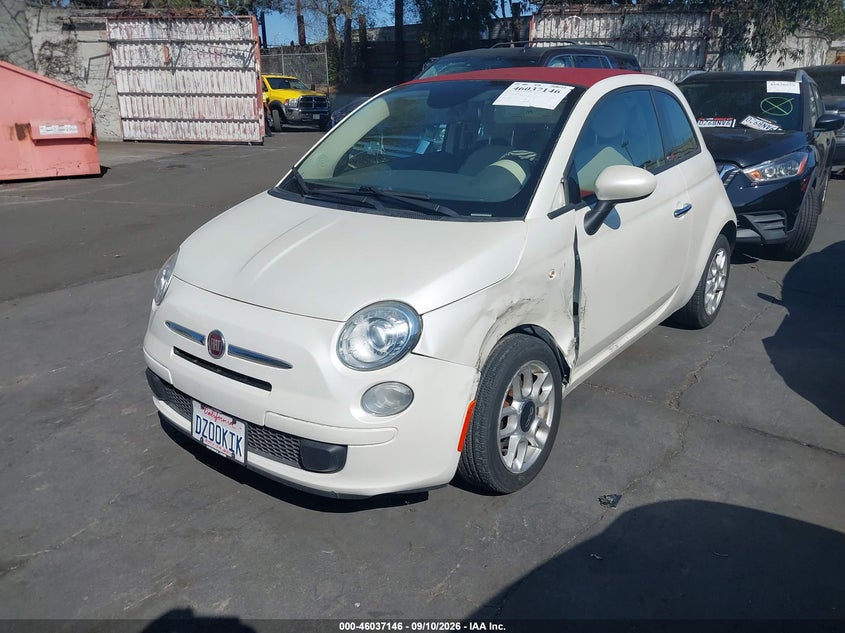Vin: 3c3cffdr8ft663453, lot: 46536565, fiat 500c pop 20152