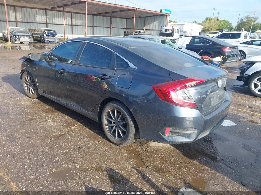 Vin: 19xfc2e50je026107, lot: 46536634, honda civic lx 20183