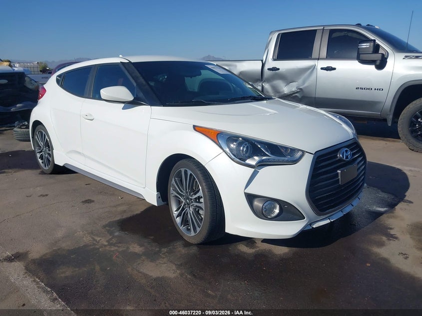 Vin: kmhtc6ae3gu265916, lot: 46536639, hyundai veloster turbo r-spec 2016 img_1