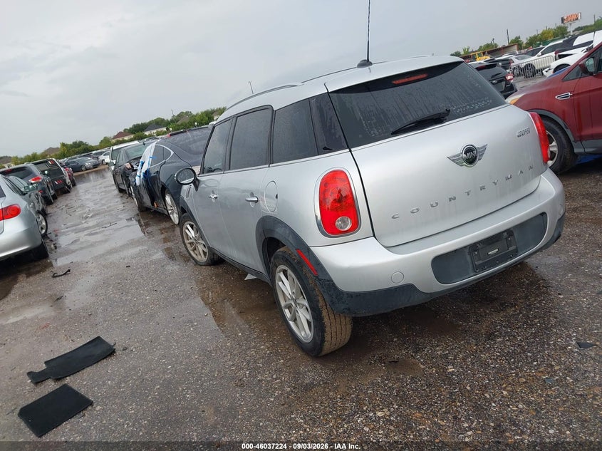 Vin: wmwzb3c50gwr48655, lot: 46536642, mini countryman cooper 20163
