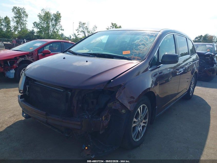 Vin: 5fnrl5h42cb117071, lot: 46536653, honda odyssey ex 20122