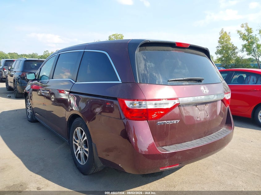 Vin: 5fnrl5h42cb117071, lot: 46536653, honda odyssey ex 20123