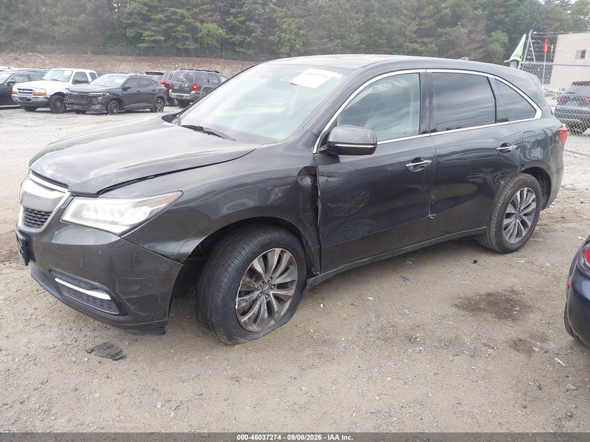 Vin: 5fryd4h4xgb018330, lot: 46536693, acura mdx technology   acurawatch plus packages/technology package 20162