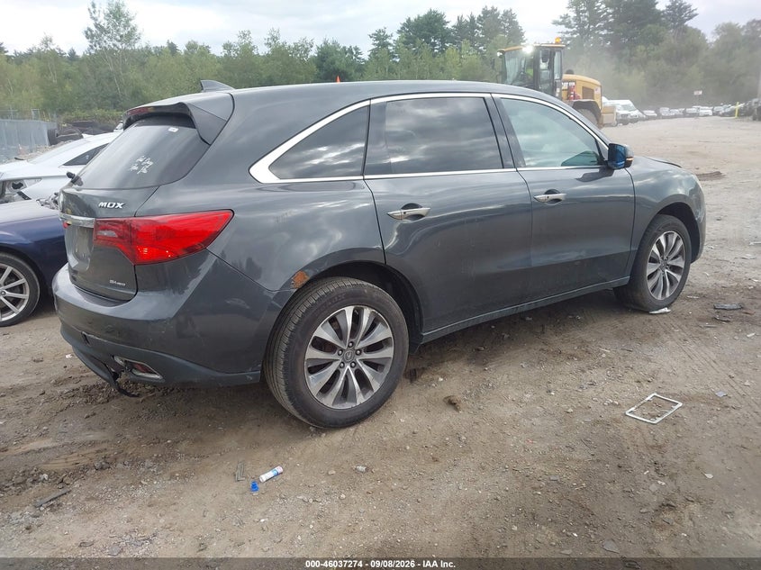 Vin: 5fryd4h4xgb018330, lot: 46536693, acura mdx technology   acurawatch plus packages/technology package 20164