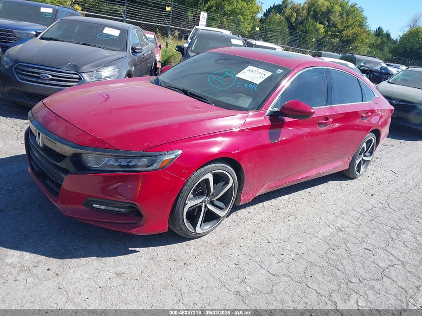 Vin: 1hgcv2f35ja045282, lot: 46536737, honda accord sport 2.0t 20182