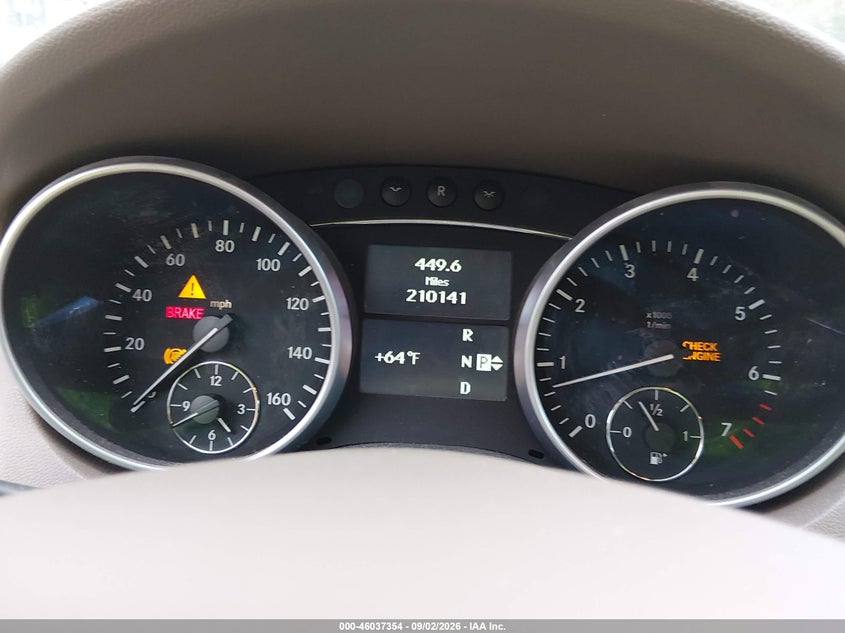 MERCEDES-BENZ ML 350 2011 VIN 4JGBB8GB5BA689826