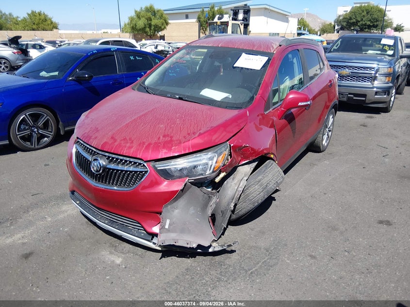 Vin: kl4cjasb0jb633595, lot: 46536793, buick encore preferred 20182