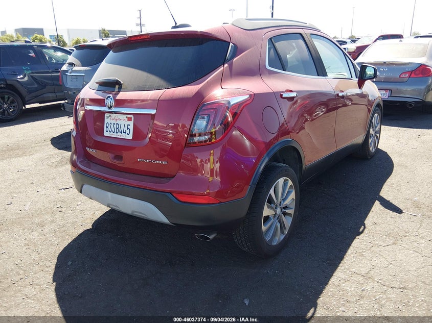 Vin: kl4cjasb0jb633595, lot: 46536793, buick encore preferred 20184