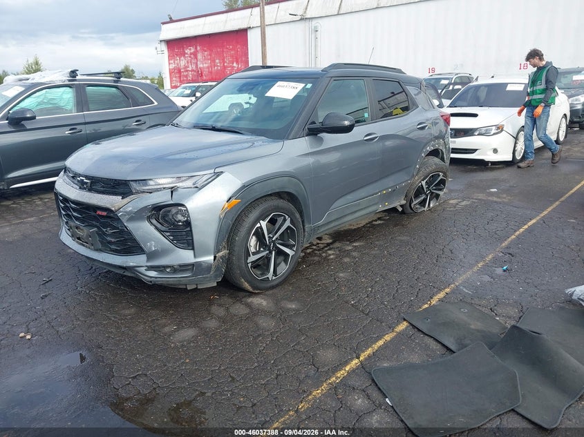 Vin: kl79mtsl8mb124657, lot: 46536807, chevrolet trailblazer fwd rs 20212