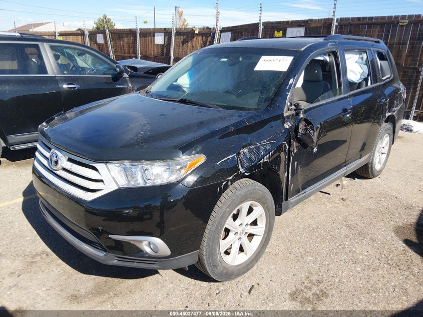Vin: 5tdbk3eh0cs167768, lot: 46536896, toyota highlander se v6 20122
