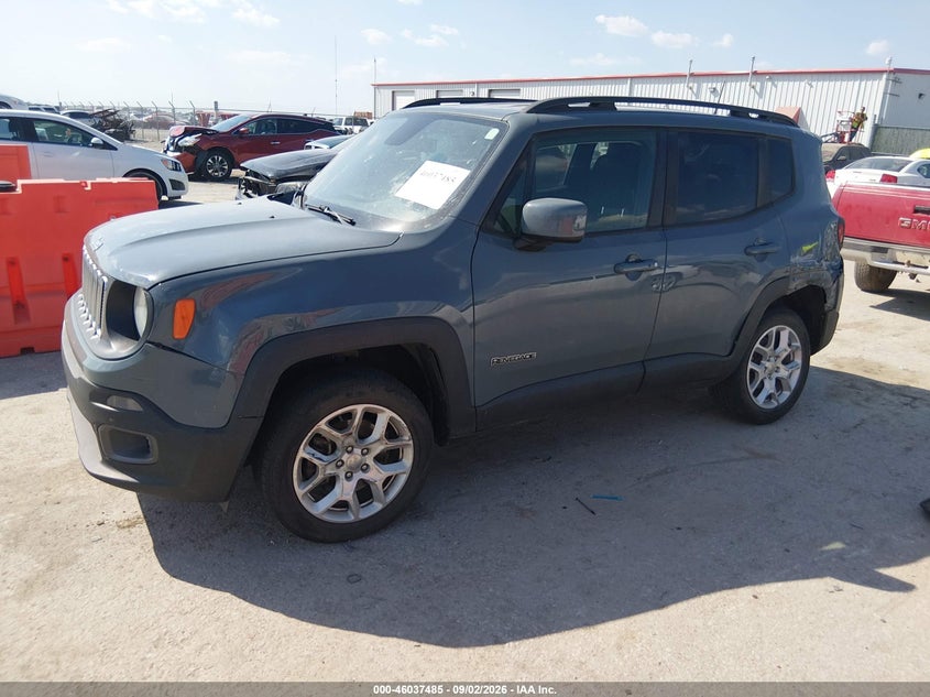 Vin: zaccjbbb7jph99923, lot: 46536904, jeep renegade latitude 4x4 20182