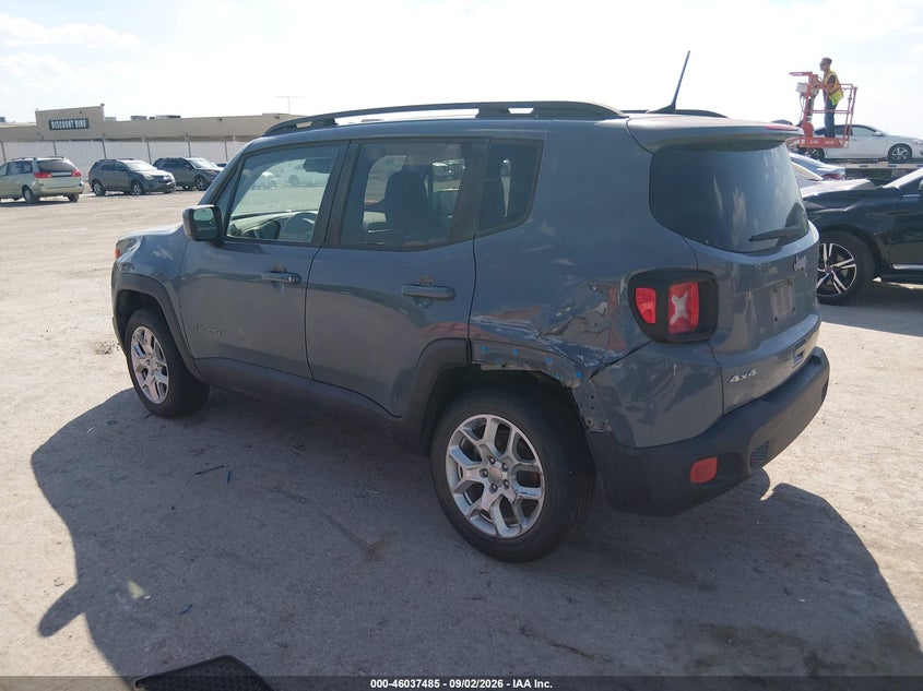 Vin: zaccjbbb7jph99923, lot: 46536904, jeep renegade latitude 4x4 20183