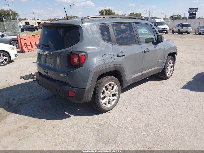 Vin: zaccjbbb7jph99923, lot: 46536904, jeep renegade latitude 4x4 20184