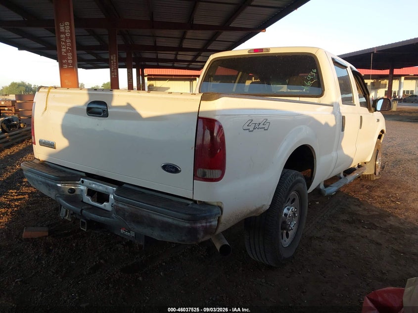 FORD F-250 2005 VIN 1FTSW21585EA59806
