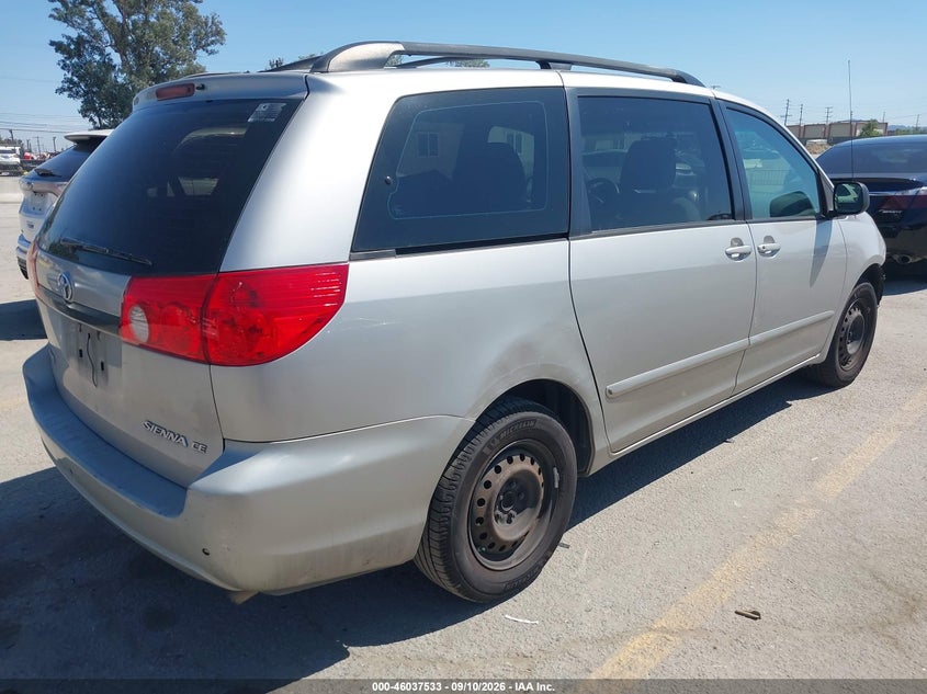 Vin: 5tdkk4cc4as312692, lot: 46536952, toyota sienna ce 20104