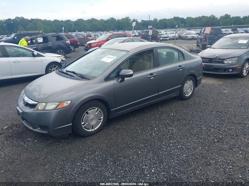 2009 HONDA CIVIC HYBRID auction photo 2