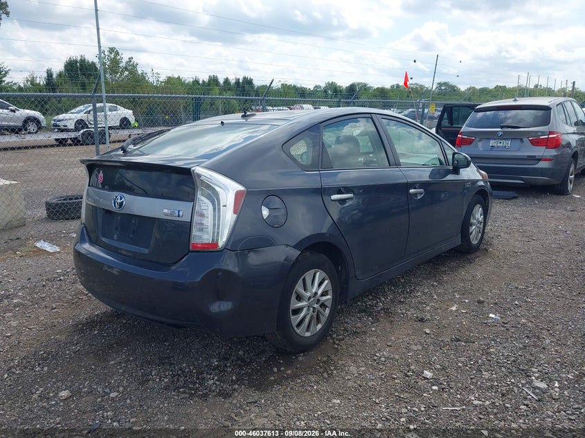 Vin: jtdkn3dp2d3045402, lot: 46537032, toyota prius plug-in 20134