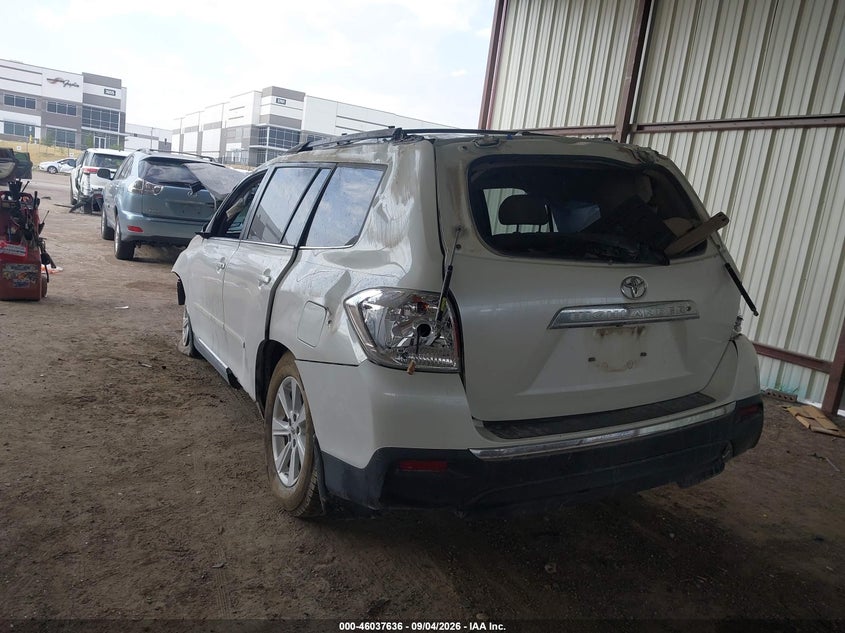 Vin: 5tdzk3eh3cs086682, lot: 46537055, toyota highlander se v6 20123