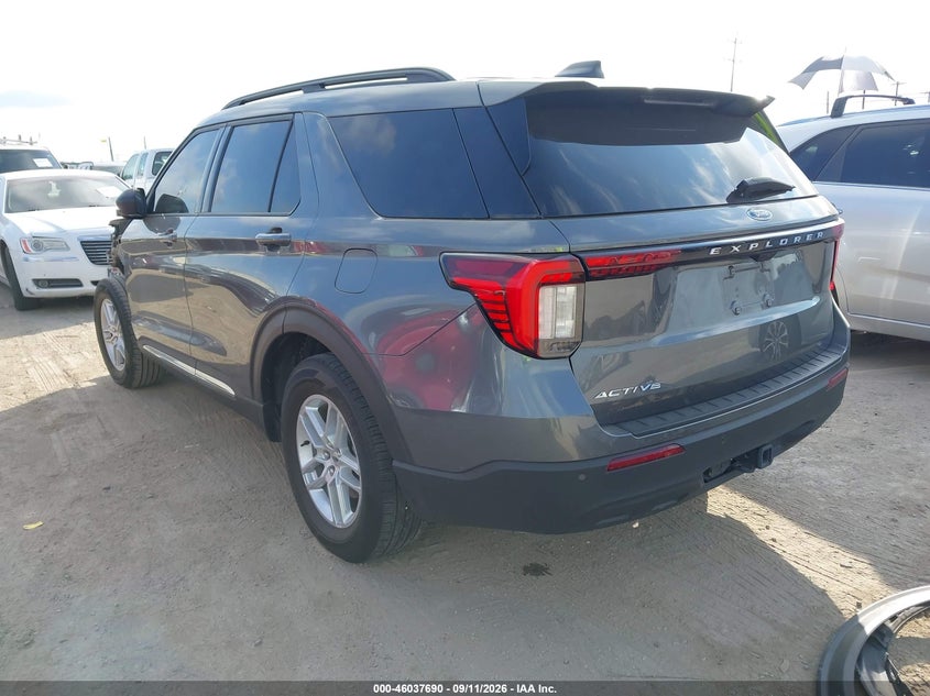 Vin: 1fmuk7dh7sgc54590, lot: 46537109, ford explorer active 20253