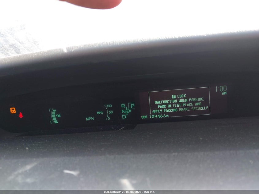 2011 TOYOTA PRIUS HATCHBACK 1.8L I-4 DOHC, VVT, REGULAR , 98HP