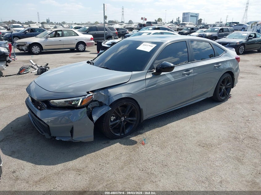 Vin: 2hgfe1e50sh475489, lot: 46537335, honda civic si base w/high performance summer tires/ 20252