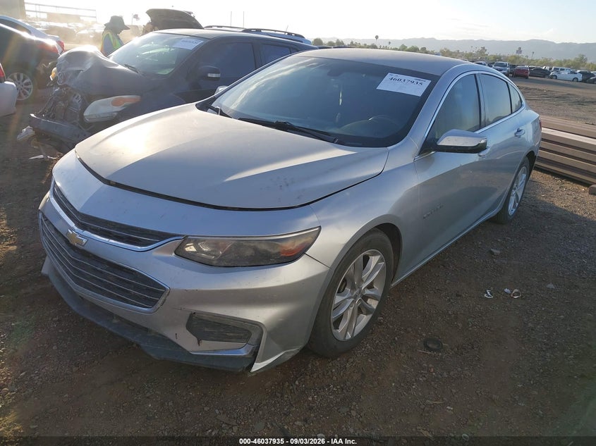 2016 Chevrolet Malibu, Звичайний знос, IAAI, VIN 1G1ZE5ST1GF283201 — фото 2